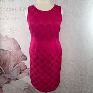 Jones Studio Separates Pink Sheath Dress Patterned Size 12